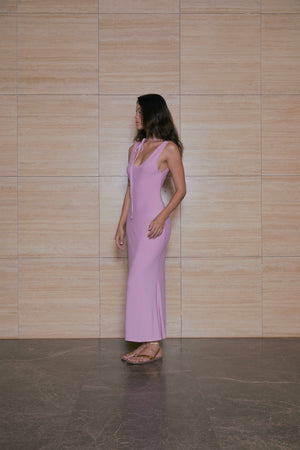 Maxi tank dress - Pink pearl