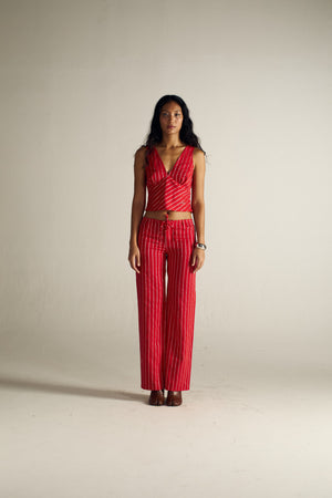 LOW WAIST RELAXED TROUSERS