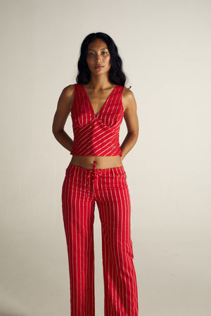 LOW WAIST RELAXED TROUSERS