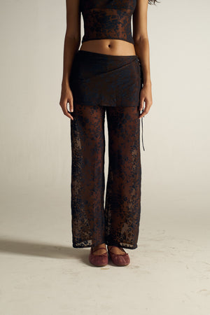 LACE APRON TROUSERS