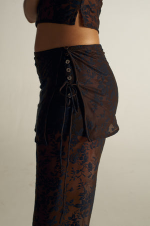 LACE APRON TROUSERS