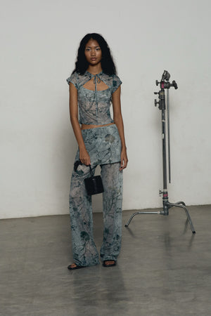 LACE APRON TROUSERS