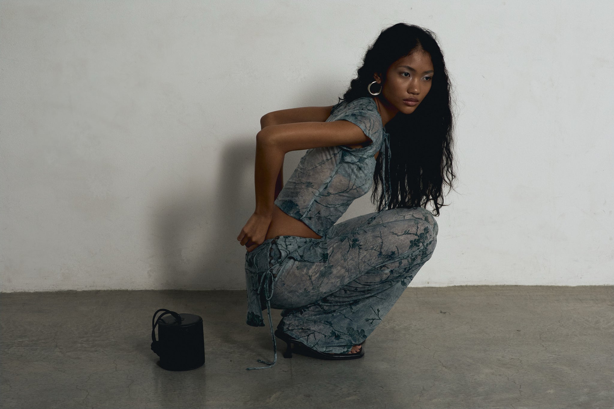 LACE APRON TROUSERS