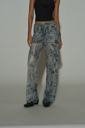 LACE APRON TROUSERS