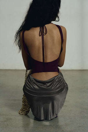 Backless Draping Top