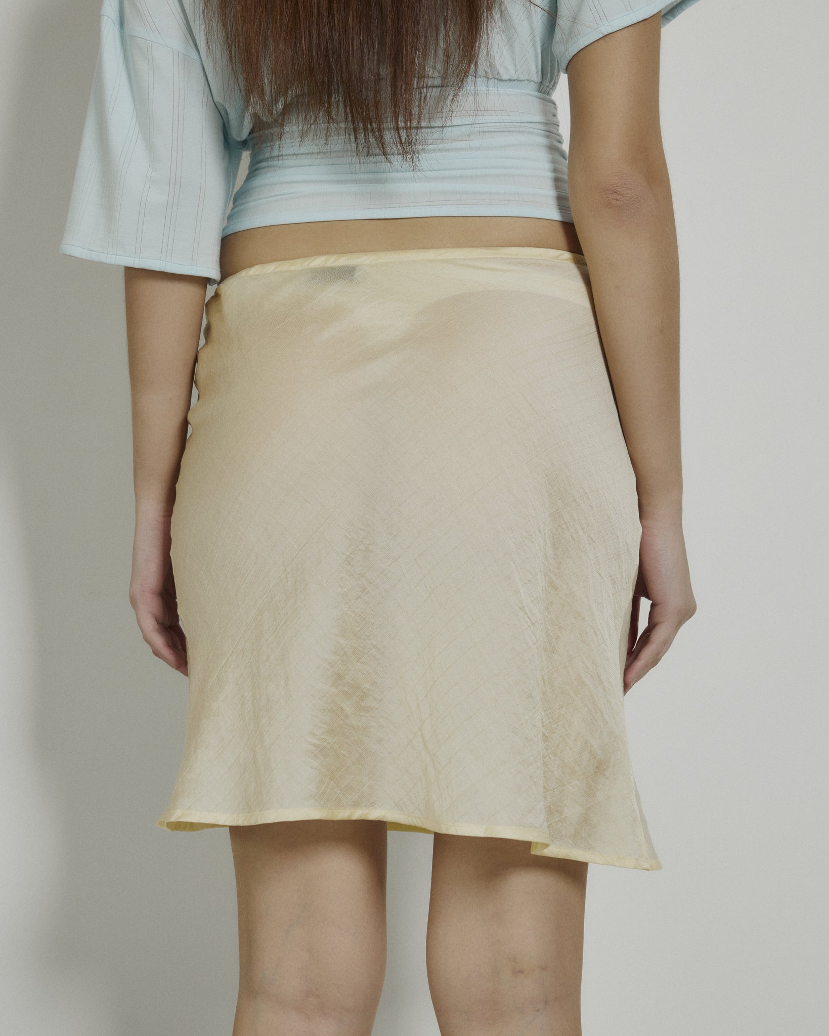SHEER MIDI SKIRT